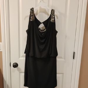 Elegant Black Sequin Dress